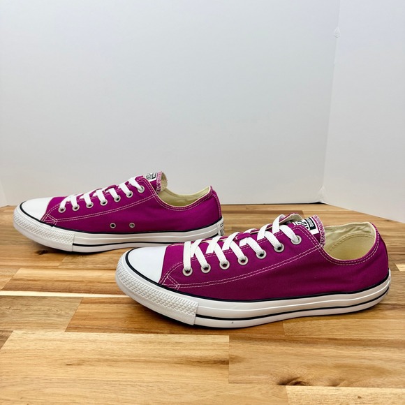 Converse Chuck Taylor All Star Low Top Fuchsia Pink Mens 13 Womens 15 - Picture 4 of 9